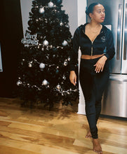 Load image into Gallery viewer, Black Velour Set
