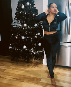 Black Velour Set